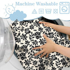 Shopping Cart Cover for Baby 2-in-1 High Chair Cover with Safety Harness Multifunctional Black Flowers Cart Covers for Babies Soft Padded Grocery Cart Cover for Baby Boy Girl
