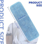 Replacement Microfiber Pad Fit for Rubbermaid Commercial 18 Inch Mop Head - 10 Pack Update Wrapping Wet & Dry Commercial Cleaning Reusable Refills Fit for Any Microfiber Flat Mop System 18"