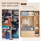 Cow Pattern Storage Basket Large 17x11.5x10.5 Inche-Collapsible Fabric Organizer Bin with Handles for Nursery, Farmhouse Decor, Toys-Foldable Decorative Hamper with Animal Print Design-Single Pack