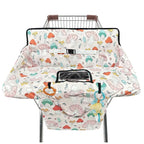 Shopping Cart Cover for Baby,2-in-1 High Chair Cover with Portable Cloth Bag,Cart Seat Pad for Babies Grocery Cushion Cover Restaurant,Suitable for All Supermarkets