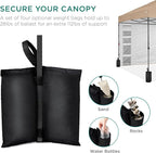 Best Choice Products 10x10ft Easy Pop Up Canopy w/Side Wall, 10 Pockets, Portable Carrying Case, 1-Button Setup, 4 Weight Bags - Tan