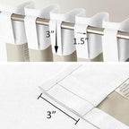 120 Inch Extra Long Linen Pure White Curtains Floor to Ceiling for Sliding Glass Doors 2 Panels, Flax Linen 100% Blackout Elegant Boho Thermal Curtains for Large Windows 10 FT Drapes,50 x 120 Inch