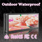P10 39"x14" Double-Sides LED Advertising Sign Outdoor Digital Billboard with High Brightness, WiFi Programmable for Stores, HD Image/Text Display, Weatherproof & Energy Efficient