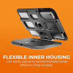 Gumdrop POS Anti-Theft Security Retail Kiosk Stand for iPad with Flip Versatility for Desk or Wall Mount - Office Business & Commercial
