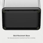 EKO Phantom-T 50 Liter / 13.2 Gallon Vertical Motion Sensor Trash Can, Brushed Stainless Steel Finish