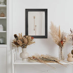 Ruomeng Wall Mirror Rectangle Decorative Mirror 12" x 16" for Entryway, Bedroom, Living Room, Black