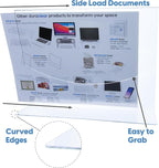 Mammoth DuraClear Acrylic Sign Holders 8.5 x 11 - Extra Thick and Durable Desktop Paper Sign Holders - Perfect for Retail and Booth Display Supplies - 6 Pack, Landscape