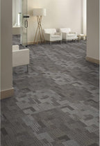 Mohawk Basics 24" x 24" Berber (Loop pile), 0.09" Pile Height, Carpet Tile, PET Fiber, Stone Walk Color, (24 Tiles), (96 sqft/carton)