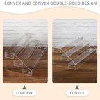 12" Acrylic Riser, Shelves - 3-Tier Clear Perfume Organizer,Sturdy and Stable Acrylic Organizer for Display Decorative,Skincare Organizers for Countertop, Tabletop, Collectibles, Nail Polish