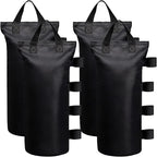 Extra Large Canopy Weights Bag Leg Weight for Pop up Canopy Tent Gazebo Patio Instant Outdoor Sun Shelter,120LBS Tent Weight Sand Bags (4Set Black)