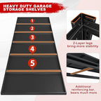 REIBII 84.1" H Garage Shelving, 3500LBS Storage Shelves Heavy Duty, Adjustable 6-Tier Metal Shelving for Commercial, Warehouse, Basement, Garage,Shop, 55.1" W x 25.8" D x 84.1" H