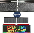 P10 52x14 inch Full Color WiFi LED Display Sign Outdoor Waterproof lP45 Digital Boardfor Restaurants, Cafes & Bars with Dynamic Ads, Remote Programming and Easy Setup