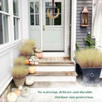 48Pcs Artificial Grass Plants, Faux Shrubs Wheat Grass, Artificial Tall Grass Fake Plants for Outdoor Decor,Artificial Greenery Stems Weed for Room Indoor Home Decor（Light Purple）