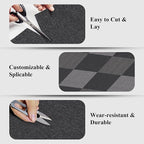 20" X 20" Carpet Tiles, Carpet Squares, 24 Tiles/64.5 Sq.Ft per Box, Floor Carpet Tiles for Home Office Industry, Dark Grey