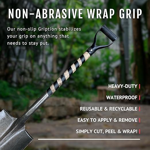 CATTONGUE GRIPS Non-Abrasive Grip Tape Wrap - 1” Thick Heavy-Duty, Waterproof Anti-Slip Tape for Wrapping Tools, Bats, Gym Equipment - Indoor & Outdoor Anti-Slip Solution (Glow in The Dark, 1-Pack)