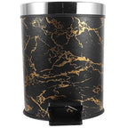 Unomor Pedal Trash Bin with Lid for Home Kitchen Bathroom Plastic Garbage Can for Waste Sorting Step Garbage Container for Office Living