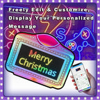 LED Screen Letter Bottle Presenter, VIP Bottle Service Sign, Handheld Acrylic LED Light Box with Programmable RGB Colors & Scrolling Messages for Nightclub, Bar, Party, Birthday & Wedding