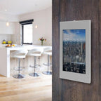 Mount-It! Anti-Theft Tablet Wall Mount, Low Profile Wall Kiosk with Secure Lockable Steel Enclosure, Locking Tablet Mount for iPad Generations 7-10, Pro, Air, 10.2 inch, 10.9, White
