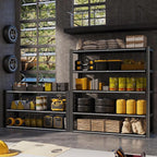 48" W x 72" H x 24" D Garage Shelving Heavy Duty,5 Tier Adjustable Metal Shelves Storage Rack,3030 LBS Large Industrial Shelving Unit for Basement,Warehouse,Garage Organization