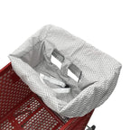 Portable Shopping Cart Cover, High Chair and Grocery Cart Covers for Babies, Kids, Infants & Toddlers, Attached Carry Bag (Gray Chevron)