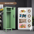 Metal Kids Locker,Metal Cabinet Storage Lockers,Lockable for Employees with Door,54" Height Steel Locker,Lockable Steel Locker for Children's Room, Playroom, School,Gym