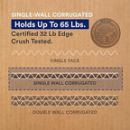 BOX USA Moving Boxes Medium 20-Pack 18x14x12" - Corrugated Cardboard Box for Shipping, Mailing, Packing, Packaging and Storage