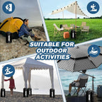 Canopy Water Weight Bags, 88 LBS Heavy Duty Canopy Weights Set of 4, Tent & Gazebo Leg Weights for Pop Up Canopy, Carport, Black