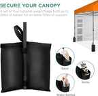 Best Choice Products 10x10ft Easy Pop Up Canopy w/Side Wall, 10 Pockets, Portable Carrying Case, 1-Button Setup, 4 Weight Bags - Orange