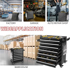 7-Drawer Tool Chest on Wheels, Rolling Metal Toolbox with Wheels & Drawers, Tool Cart Cabinet, Suitable for Garage, Moving/Gift/Daily Use ﻿
