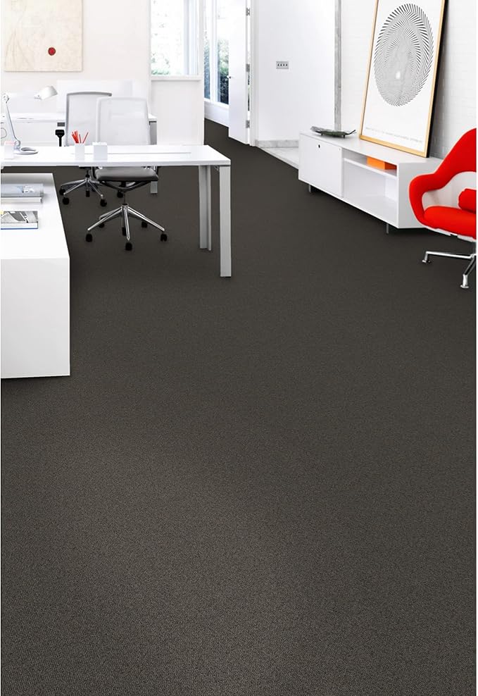 Mohawk Advance 24" x 24" Berber (Loop pile), 0.11" Pile Height, Carpet Tile, Nylon Fiber, Deep Water Color, (24 Tiles), (96 sqft/carton)