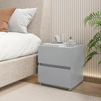 furtble Stackable 2-Drawer Dresser, Multi-Purpose Storage Closet Cube for Bedroom, Storage Cabinet for Entryway, Nightstand Sofa Beside Table Drawer Chest, 15.8 in, Gray