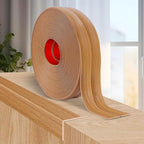 Flexible Wall Corner Protector Moulding Trim Peel and Stick Wall Corner Guards Edge Protector Self Adhesive Molding Trim Strip for Edge Ceiling (Light Brown Wood Grain, 0.8 in x 10 Ft)