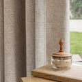 Textured Linen Pinch Pleated 100% Blackout Curtains for Bedroom/Living Room Blackout Curtains 102 Inches Long, Energy Saving Window Treatment Curtains,120Wx102Lx2,Sand Beige