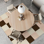30Pcs Carpet Tiles Peel and Stick, Self Adhesive Carpet Floor Tile 12” x 12”, Khaki Soft Padded Flooring Sticker, Home Decor for Bedroom Living Room Office, 30 sq ft per Box