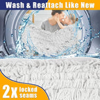 41" Commercial Dust Mop: Large Push Broom Wide Industrial Heavy Duty Hardwood Dry Sweeping Mop with 2 Pads Long Handle for Janitor Indoor Warehouse Gym Cleaning
