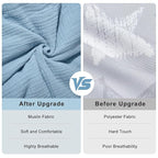 Muslin Shopping Cart Cover for Baby Soft & Breathable High Chair Covers for Restaurant Seat Grocery Cart Cover with Storage Pocket Machine Washable for Infant Toddler Boy and Girl, Blue
