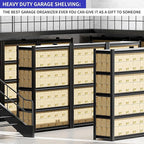 Heavy Duty Garage Shelving Unit, 72" H 2000 LBS Metal Storage Shelves, 5 Tier Adjustable Shelving Units for Organization, Heavy Duty Garage Storage Rack (72''H x 36''W x 16''D)