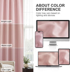 PONY DANCE Blush Pink Blackout Curtains 72 inch Length, Room Darkening Rod Pocket Lighting Blocking Window Drapes for Bedroom/Living Room(2 Panels Set, Peach Blush, 42 inches Wide)