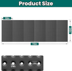 EVERHANGER Metal Pegboard Panels 24" x 12", Heavy Duty Steel Peg Boards for Garage, Pegboard Wall Organizer for Tool Storage and Organization, Black, 6 Pack