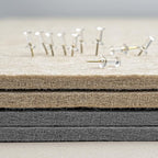 Bulletin Board, 36 x 24 inches Felt Board - Decorative Pin Board, Cork Board Alternative for Wall, 3' x 2' Foldable Self-Adhesive Vision Board Prayer Board with 20 Pushpins - Gray