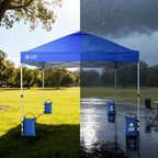 CROWN SHADES Sand Bags for Canopy Legs (150 LBS) Sandbags for Weight, Canopy Weights, Pop Up Tent Weights Bags, Blue (Unfilled)