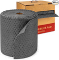 Universal Absorbent Pads Roll | 16"x20" Water Absorbent Mat 100-Pack | Industrial Spill Control for Liquids Leak(16 Gal/Box) | Oil Absorbing Rolls