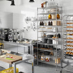 18" Deep x 36" Wide x 96" Height Wire Shelving Kit | 10-Tier | NSF Commercial Storage Rack Unit