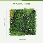 Artifical Grass Wall Backdrop 48PCS 10"x10 Boxwood Panels Grass Boxwood Hedge Wall Greenery UV Protected 33 Sqft Artificial Grass Wall Decor for Party Wedding Backyard Indoor Outdoor（3PACK 40"x40"）