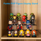 3 Tier Perfume Organizer Stand, Black Acrylic Risers Display Stands, Cologne Shelf Dessert Display for Party, Figure Stand Funko POP Shelves, Collection Cosmetic, Cupcake Stand Holder