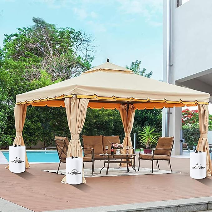 Canopy Water Weight Bag,88 LBS Water Tent Weights Set of 4 Leg Weights for Pop Up Canopy,Canopies,Tent,Gazebo,White