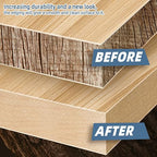 Maple Edge Banding, 1/2 inch x 50ft roll of Real Wood Edge Banding Pre-glued Flexible, Veneer Tape Banding for Cabinet Repair Furniture Restoration