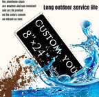 Custom Sign, Custom Indoor/Outdoor Decorative Sign，Reflective，Aluminum Weatherproof Metal Sign Multiple Sizes, Customize for greenhouse , Business, Workplace, office, Home, chemical plant，Delivery Signs(8*24 Inch)