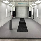 PIG New Grippy Paint Booth Mat 32" x 100' | Protects Surfaces and Floors from Paint Build-Up | Reduces Paint Defects and Color Casting | Static Dissipative | Gray | PMB30069