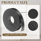 uxcell Black Edge Banding Tape, 7/8 Inch x 50ft Pre-Glued Flexible Veneer Edge Edging Strips Wood Tape for Cabinet Repair and Furniture Restoration